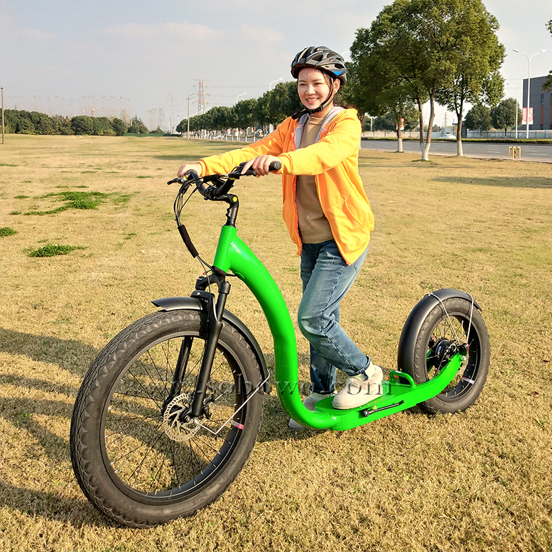 Riding Testing of Sobowo New-designed E-Cruise Electric Kickbike Fat Tire Electric Scooter!